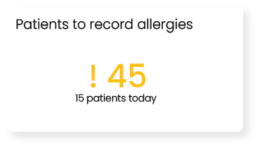 Record allergies